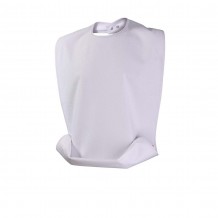 Bib with pocket 48x90cm white