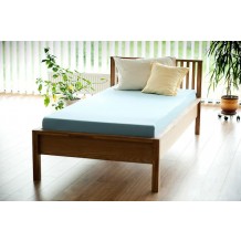 Envelope fitted sheet jersey 90x200 cm blue